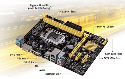 asustek computer ınc h81-plus 1150 soket