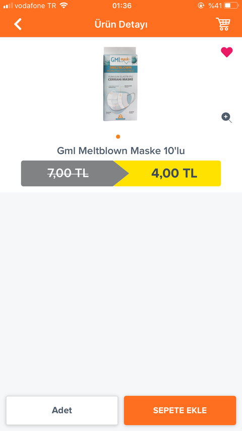 A101 50'Lİ EVONY MASKE 14.95TL