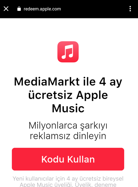 APPLE MUSİC 4 AY ÜCRETSİZ KULLANIN ! - 30 EYLÜL SON GÜN (İOS / ANDROİD) ! ! !