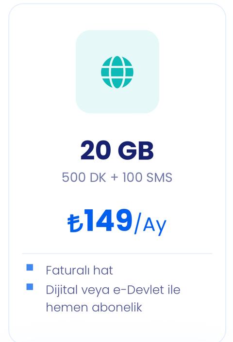 Netgsm’de 20 GB, 500 Dakika ve 100 SMS 149₺