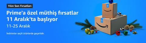 🎄 Amazon'da Yılbaşı Fırsatları 11 Aralık'ta Başlıyor