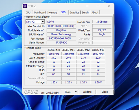 Laptop RAM yükseltme sonrası CAS latency değerleri farklı gözüküyor