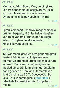 Whatsapp üzerinden dolandırıcı aradı, yol gösterirmisiniz.