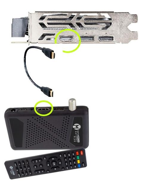 Ekran kartı HDMI çıkışına Mini uydu alıcısı bağlanır mı? Ekran kartına zararı olur mu?
