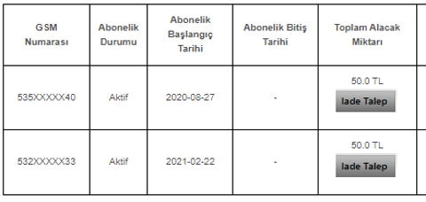 Vodefone faturaya yansıt alt limitsiz 50TL