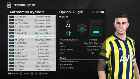 🟡🔵 eFootball PES 2021 FENERBAHÇE KARİYERİM 🟡🔵