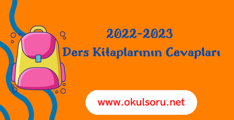 2022-2023 Ders Kitaplarının Cevapları