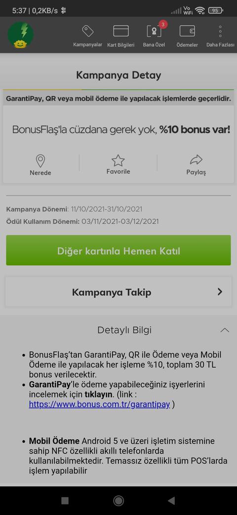 Garantipay , mobil ödeme veya qr ödeme yüzde 10 bonus