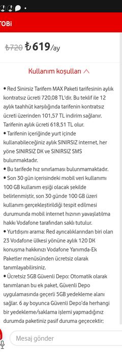 VODAFONE TR GİZLİ ÖZEL FATURALİ TARİFELER GÜNCEL HEDİYELİ KAMPANYALAR 7/24 SORU CEVAP YARDIM TAVSİYE