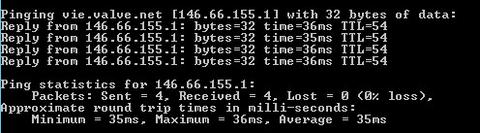 vie.valve.net ping sonucumuzu paylaşalım.