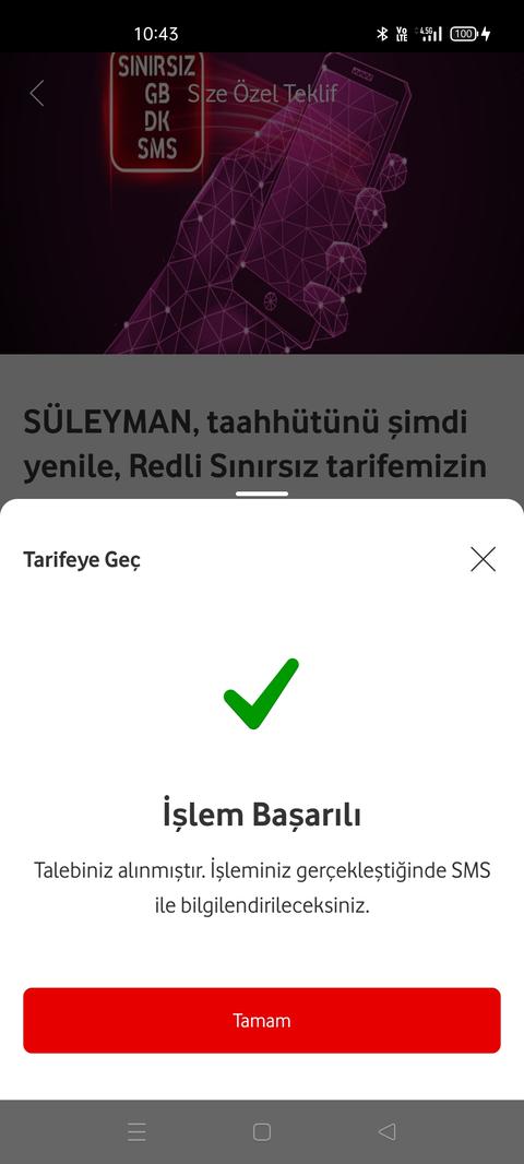 Vodafone Limitsiz Tarifeler! (ANA KONU)