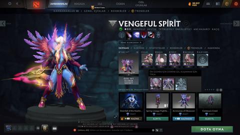 Satılık 1.9k mmr 5k bs zibilyon tane eşsiz skin ile hesap :)