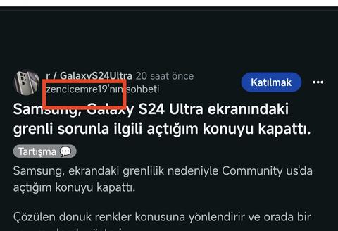 SAMSUNG S24 SERİSİ EKRAN SORUNLARI