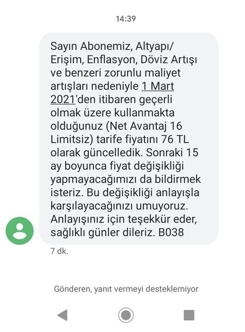 Zam geliyor