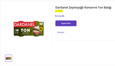 Dardanel Ayçiçek Yağlı Ton Balığı 2X140 G. Dardanel. 62,90 TL MİGROS