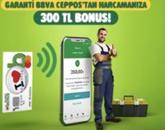 Garanti 300 tl ceppos harcamasına 300tl bonus