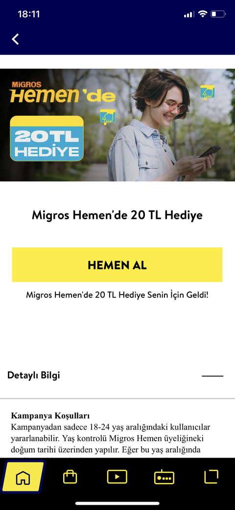 GNC Uygulamasında Migros Hemen 20 TL Kupon (Altlimitsiz)