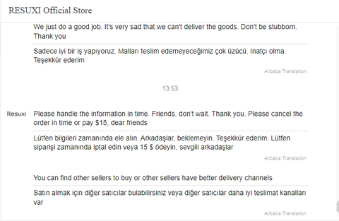 Aliexpress Satıcısı Siparişimi İptal Etmemi İstiyor