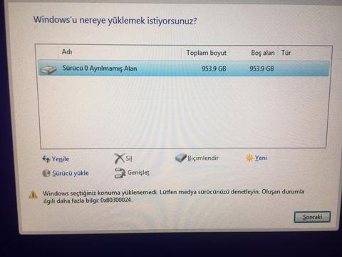 Windows 11 format sırasında siyah ekranda kalıyor (birsürü hata)