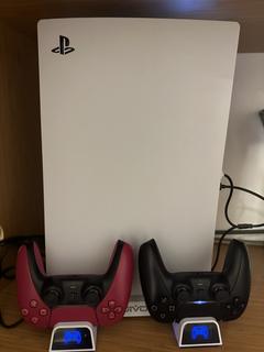 Ps5 Disk Edition + Stand + Çift renkli kol