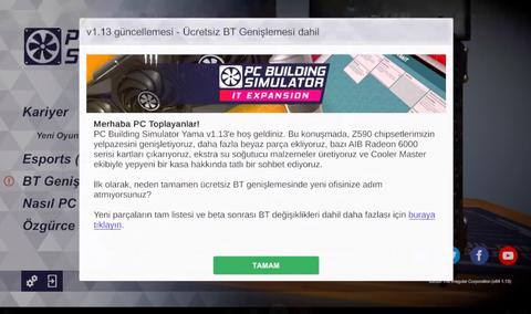 PC Building Simulator Update v1.13 + Esports Expansion TR Yama (Çıktı)