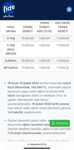 Özel Okul Ücretleri Paylaşım Platformu