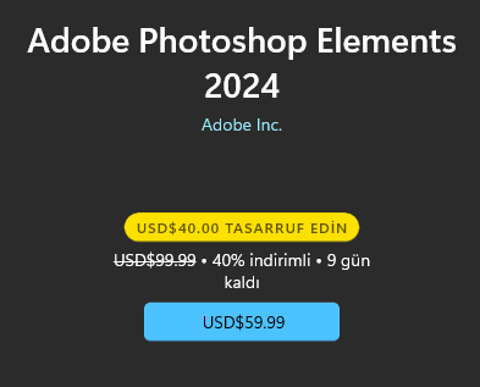 Adobe Photoshop Elements 2024 - 170TL | DonanımHaber Forum