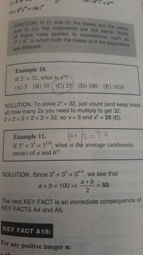 GRE sınavı örnek matematik soruları.