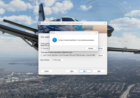 Microsoft Flight Simulator 2020 - Türkçe Yama Sürüm 1.1