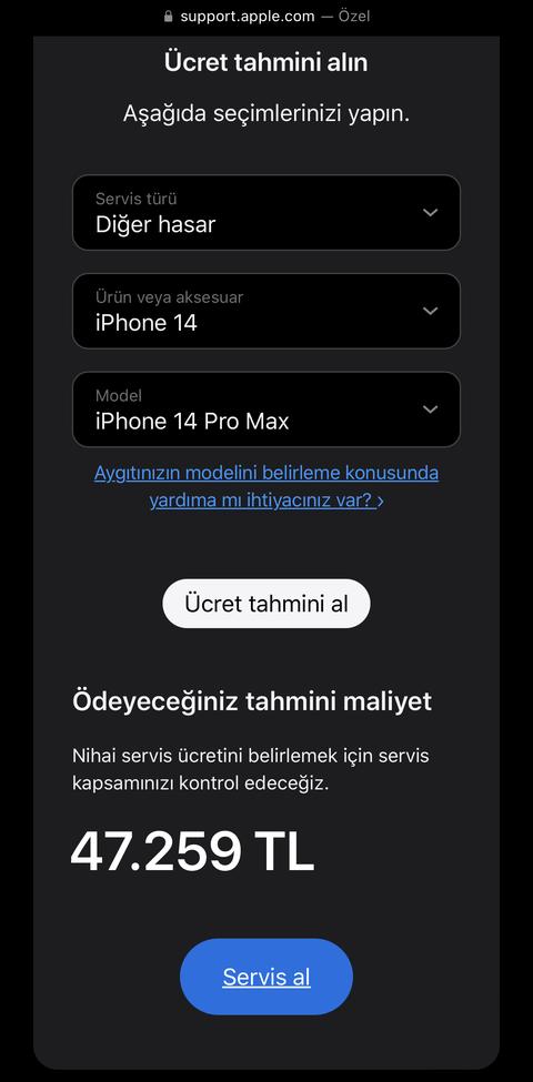 Gürgençler apple teknik servis batarya pişmanlığı