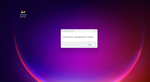 rampage uygulaması mouse görmüyor