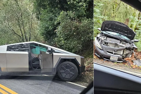 Tesla Cyberturck ile Corolla kazası.
