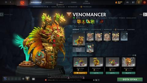 Satılık 1.9k mmr 5k bs zibilyon tane eşsiz skin ile hesap :)