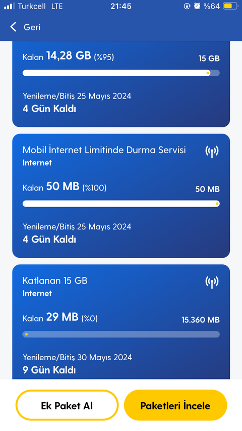 TÜM OPERATÖRLER 4,5G HIZ TESTİ [ANA KONU] 5G YE DOĞRU ADIM ADIM