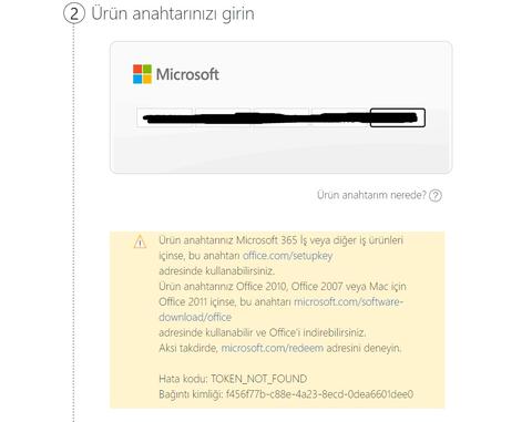 Microsoft Lisans Anahtarımı Kabul Etmiyor