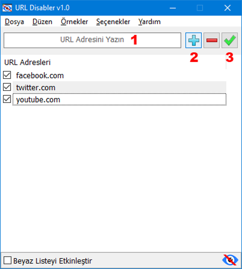 URL disabler ile web sayfası engellemek çok kolay