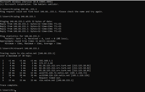 vie.valve.net ping sonucumuzu paylaşalım.