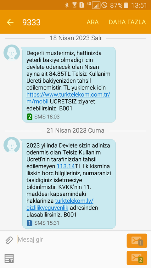 Türk Telekom (evrakmobil@turktelekom.com.tr) evrak gitmemesi saçmalığı