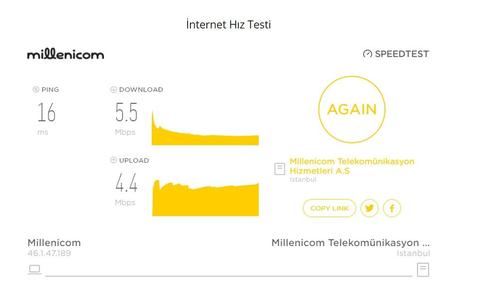 Millenicom paket kaybı ve pingplotter sonuçlarım