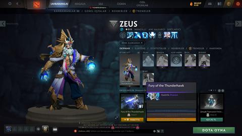 Satılık 1.9k mmr 5k bs zibilyon tane eşsiz skin ile hesap :)