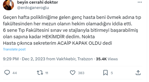 Yandal uzman hekim ve asistanlarına zam