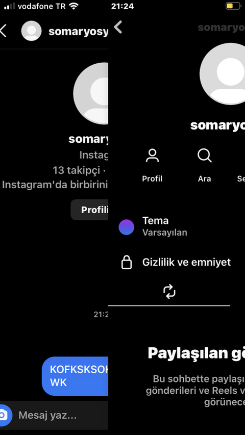 Instagram mesaj gonderme zamanına bakılmıyor