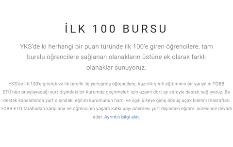 Üniversitelerin YKS 2023- 2024 Başarı Bursları