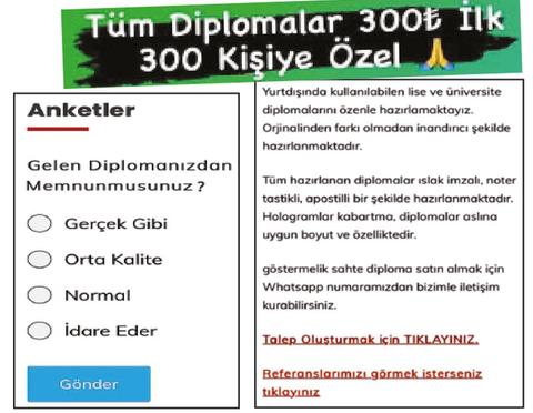 ODTÜ diploması bile 450 TL’ye satılıyor!(sahtekarlık içerir)
