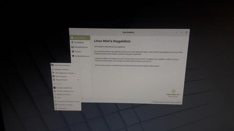 Linux Mint boş masaüstü