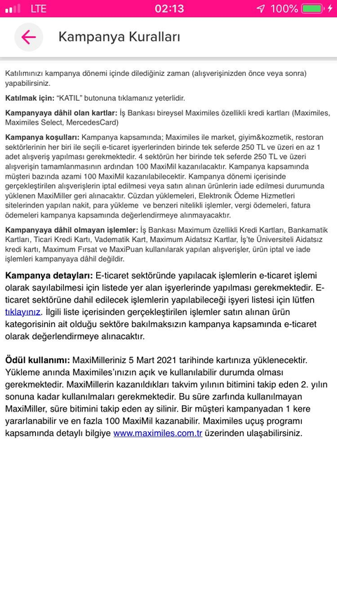 Maximiles’ınızdan Kazandıran Dörtlü ile 100 MaxiMil!