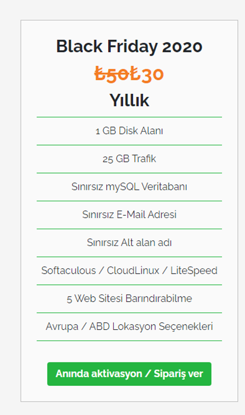 DogiHost - Yıllık 30 TL Linux Web Hosting