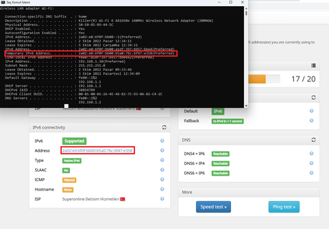 Superonline bana ipv6 tanımlamış [SONUNDA ipv6 Geçiyoruz]