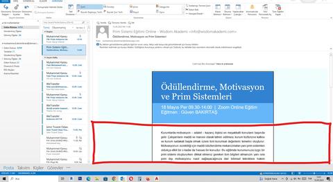 outlook görünüş ayarları