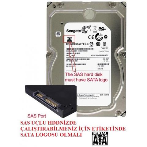 SAS diski SATA'ya dönüştürme (çözüldü)
